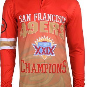 49ers Super Bowl XXIX Champs Hoody T Small